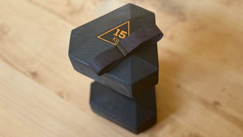 Whoop 4.0 and a dumbbell