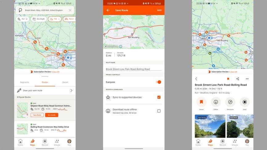 step 2 find a strava route