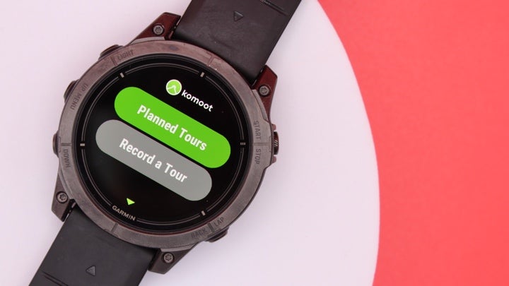 Garmin Komoot Planned Tours
