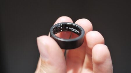 Ultrahuman on finger
