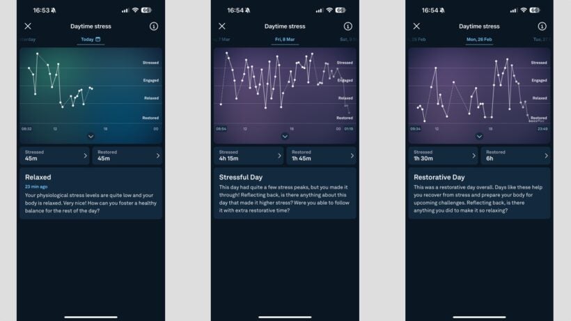 Oura Resilience vs. Daytime Stress