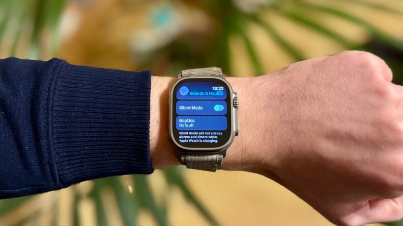haptic settings on apple watch ultra