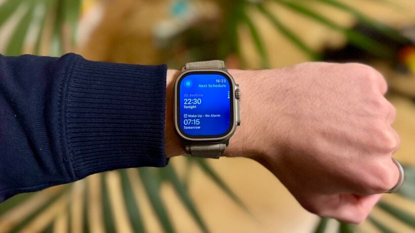 sleep wake up schedule on apple watch ultra
