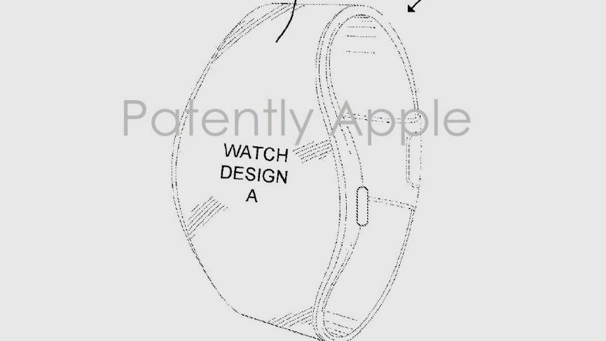 curved display apple watch patent