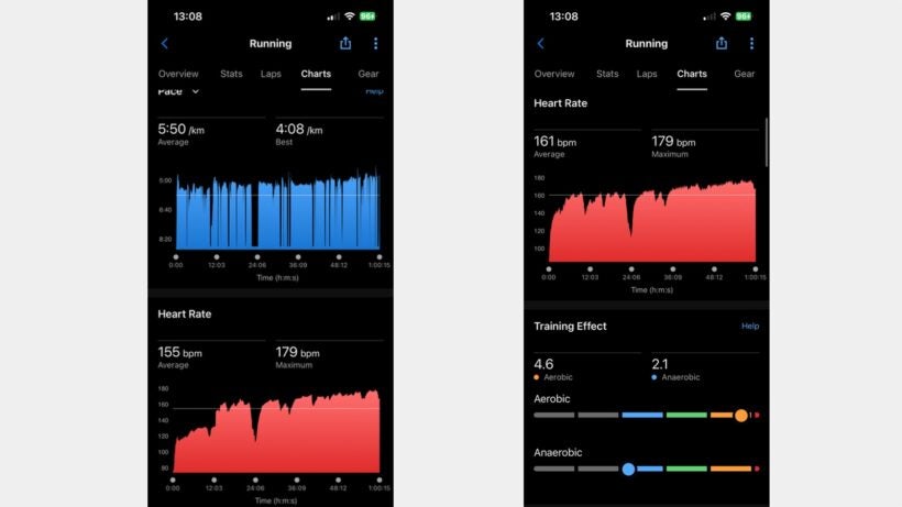 Garmin Fenix 8 HR data