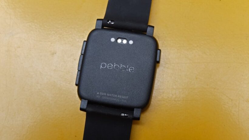 rear view of pebble time