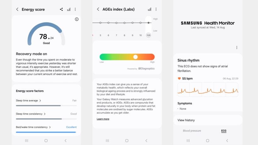 Samsung Galaxy Watch 7 Energy Score / AGE
