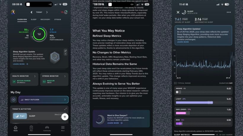 whoop-sleep-algorithm-update-screens