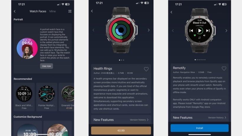 Amazfit T Rex 3 app