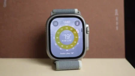 device showing cellular connection